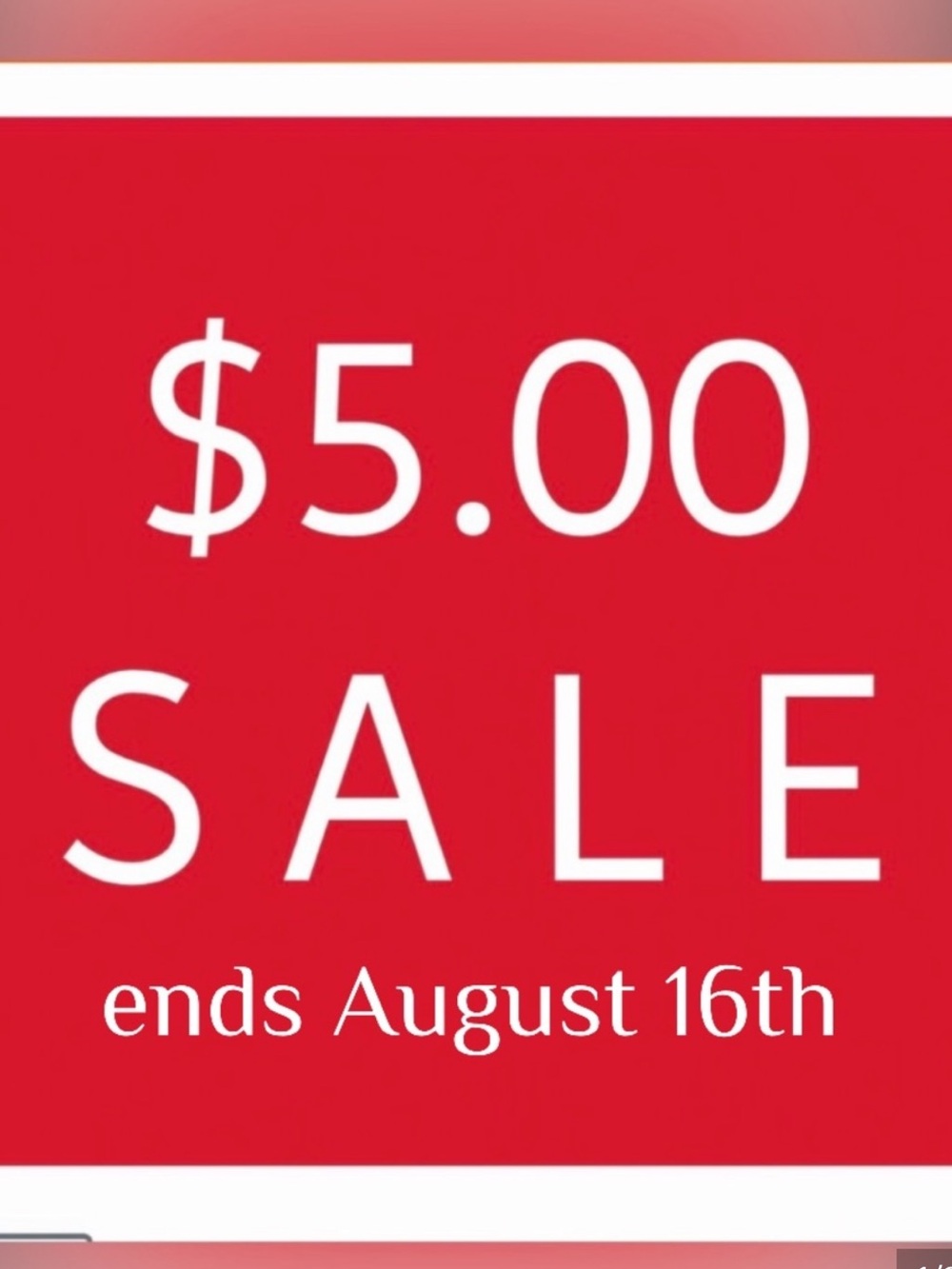 🛑SALE $5.00🛑